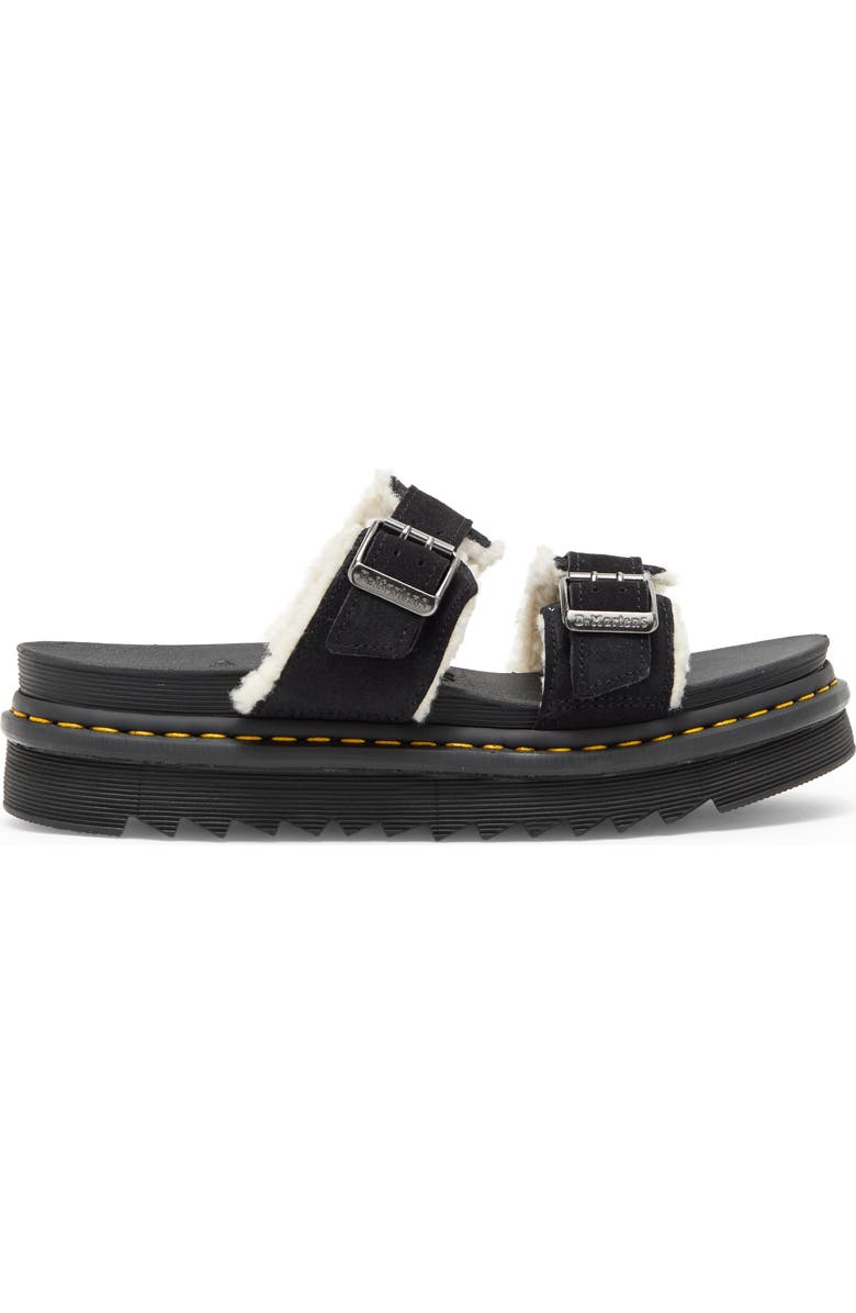 Dr. Martens Myles Faux Fur Platform Sandal, Alternate, color,