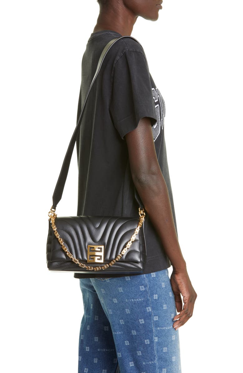 Givenchy Small 4G Quilted Leather Crossbody Bag, Alternate, color,