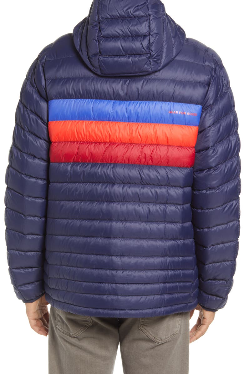 Cotopaxi Fuego Water Resistant 800 Fill Power Hooded Down Jacket, Alternate, color, 