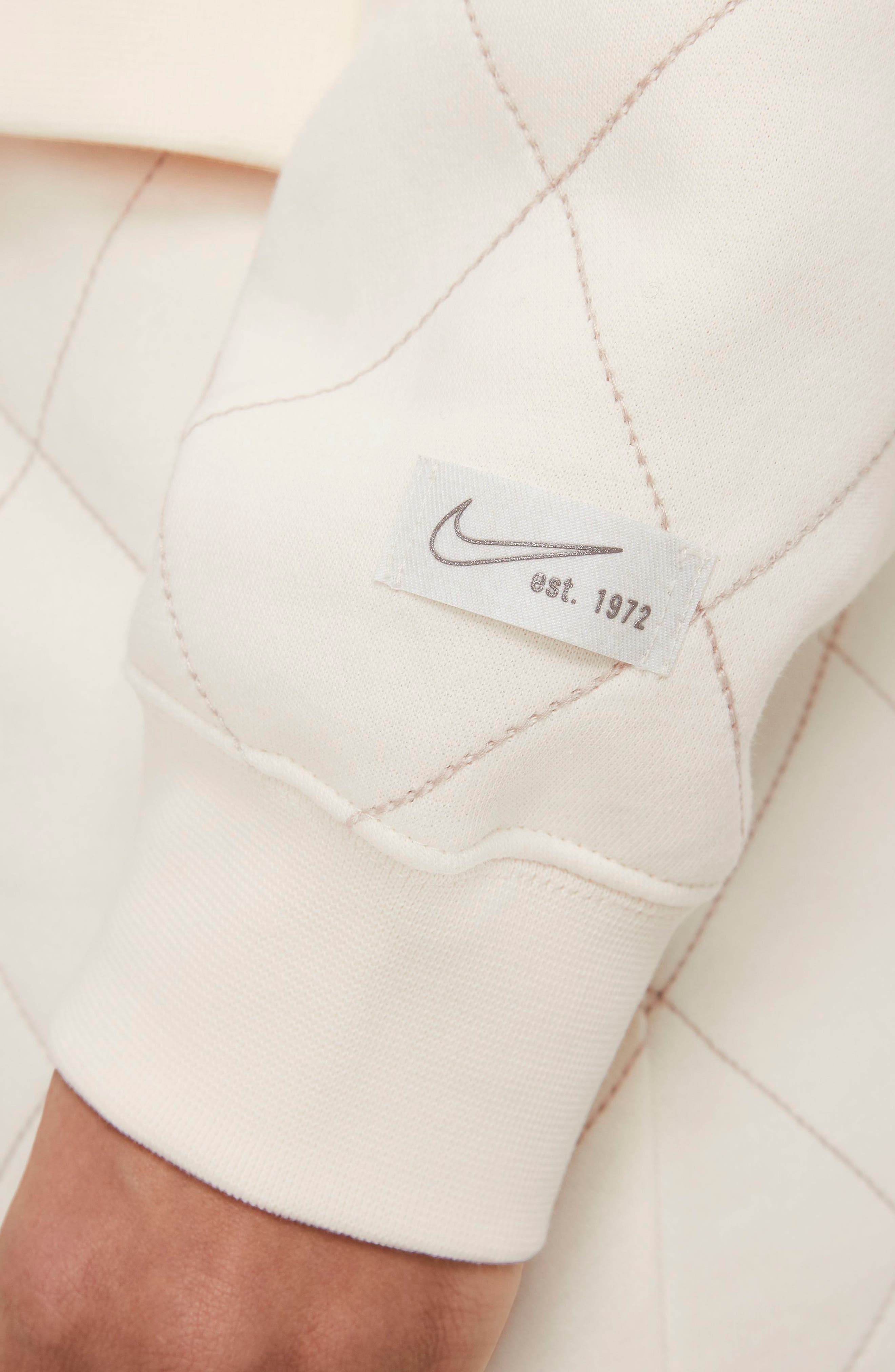 sportswear quilted fleece sweatshirt nike