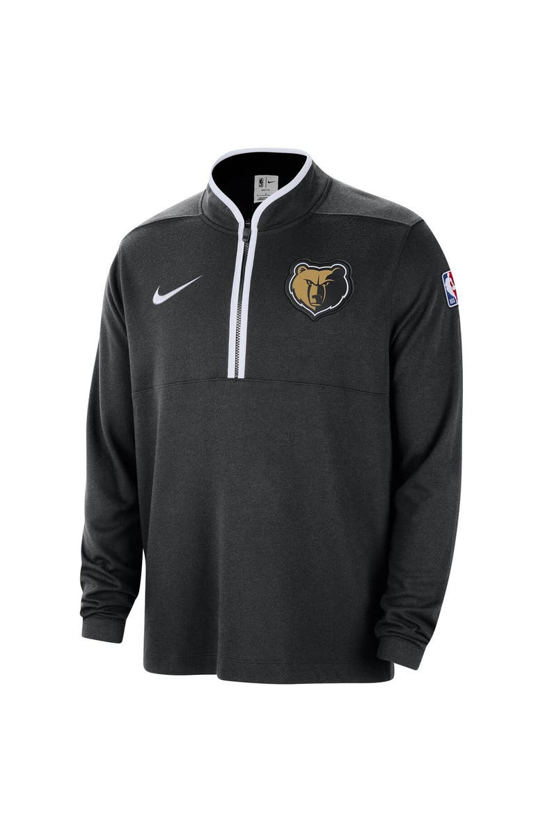 Nike Men's Nike Black Memphis Grizzlies 2023/24 City Edition Authentic Coaches Half-Zip Top, Alternate, color, 