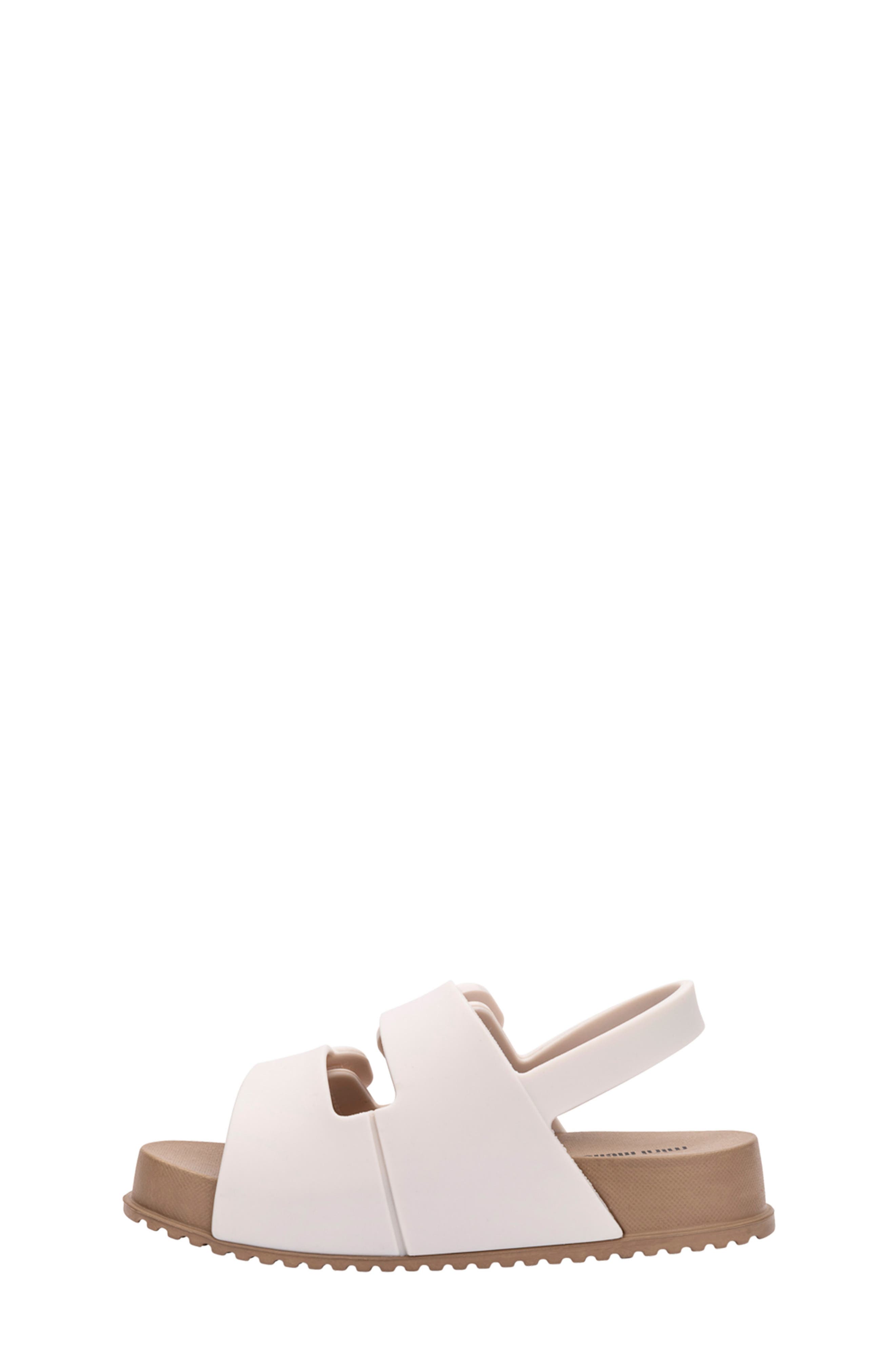 Kids' Mini Cozy Slingback Sandal, Alternate, color, BROWN/WHITE