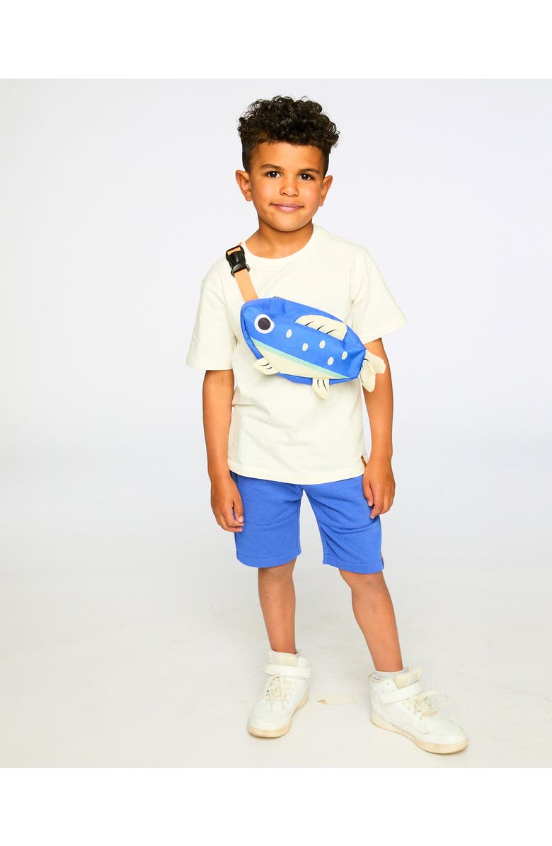 Deux par Deux Adjustable Straps Fish Fanny Pack, Alternate, color, Royal Blue