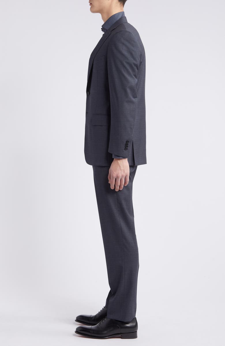 Canali Siena Regular Fit Shadow Plaid Wool Suit, Alternate, color,