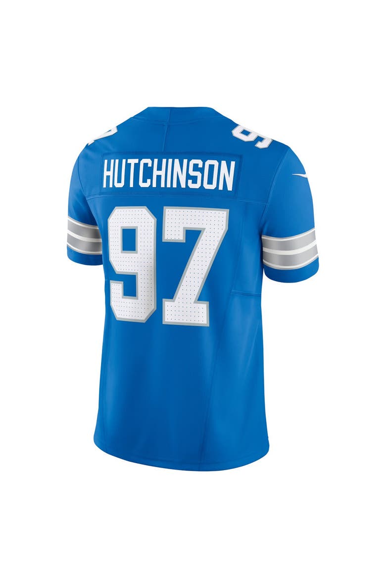 Men's Nike Aidan Hutchinson Blue Detroit Lions Vapor F.U.S.E. Limited Jersey, Alternate, color, Blue