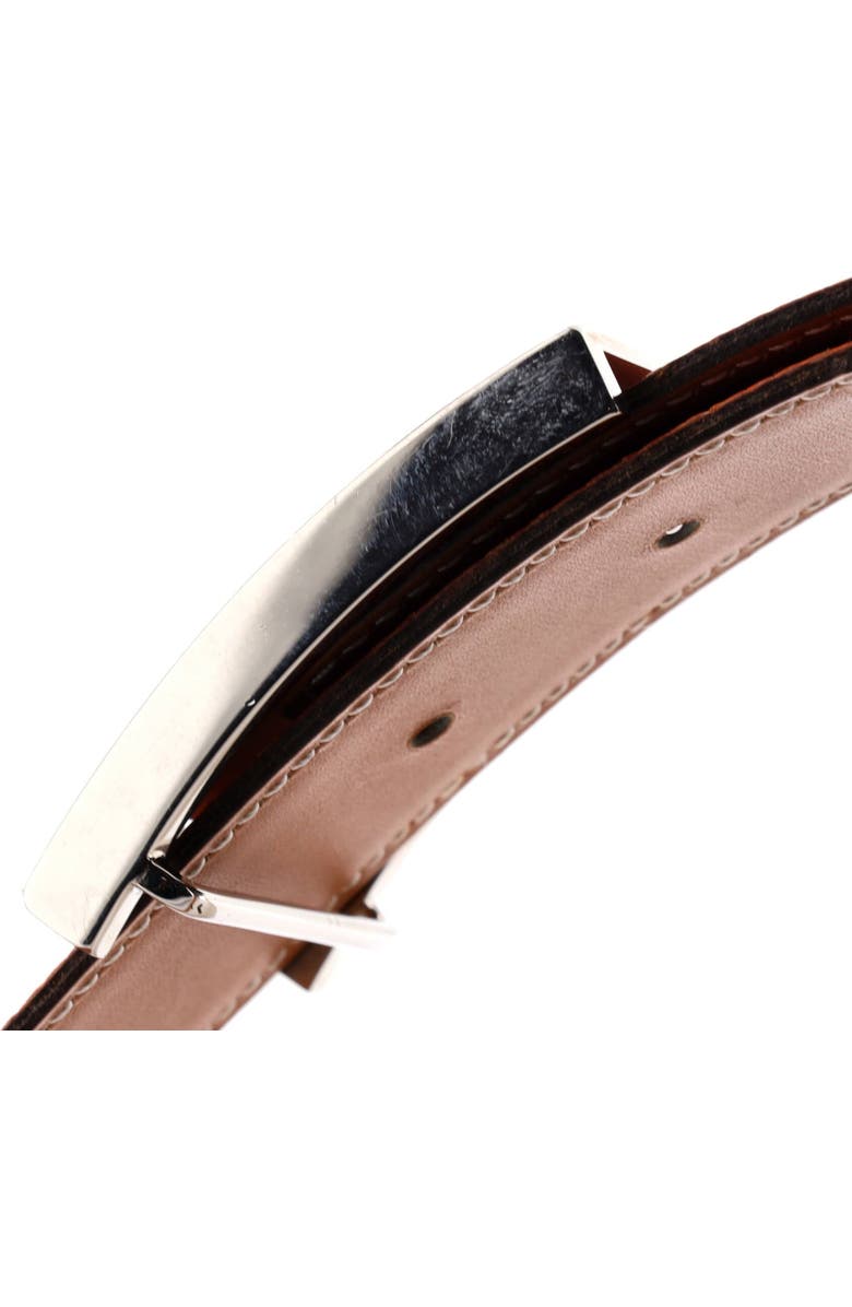 Pre-Owned Hermes Lucky H Belt Leather Medium, Alternate, color, Orange