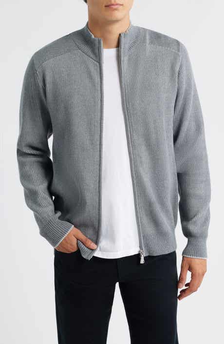 Emanuel Berg Merino Wool Zip Cardigan