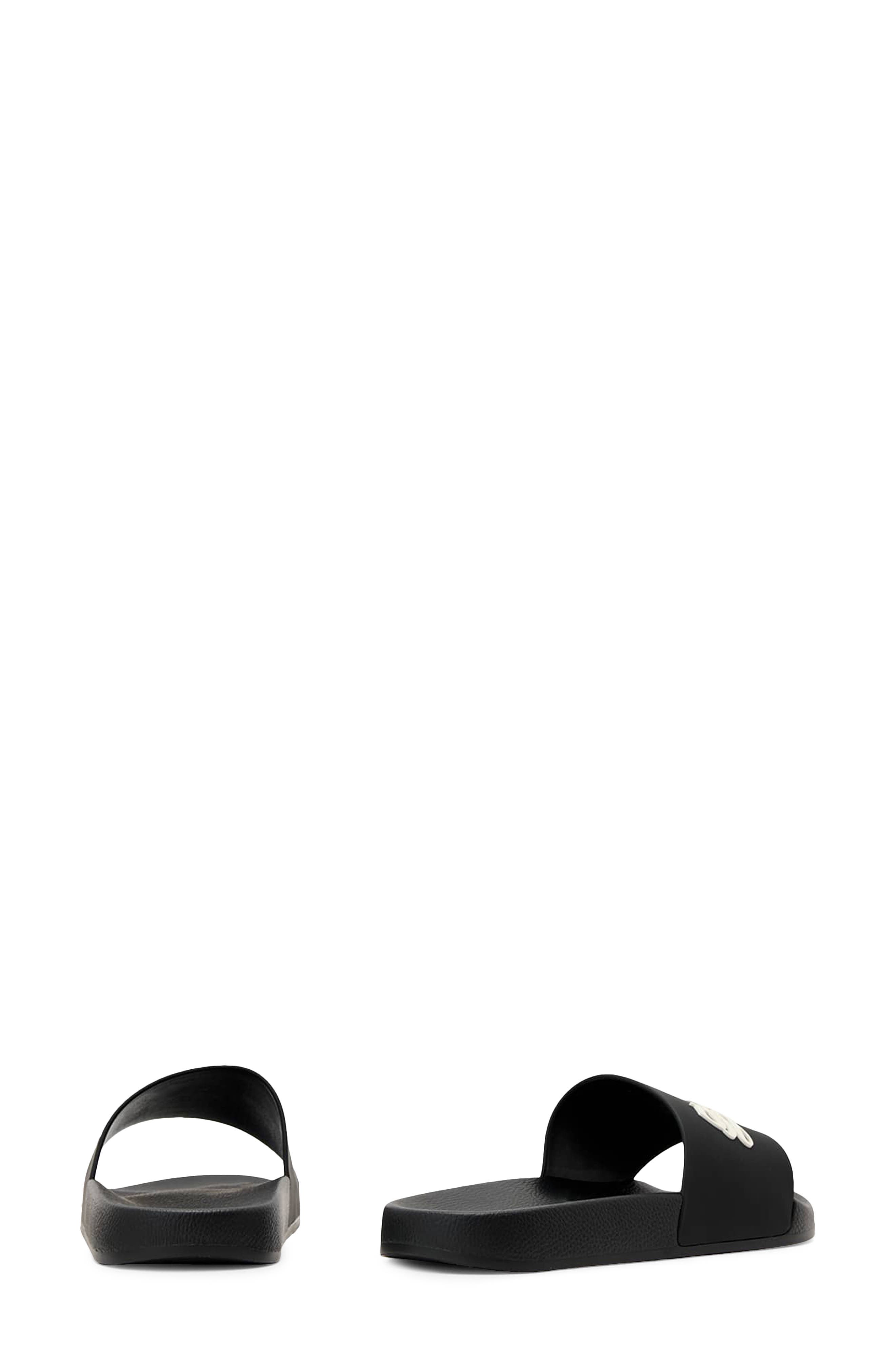 AllSaints Saint Slide Sandal, Alternate, color, Black