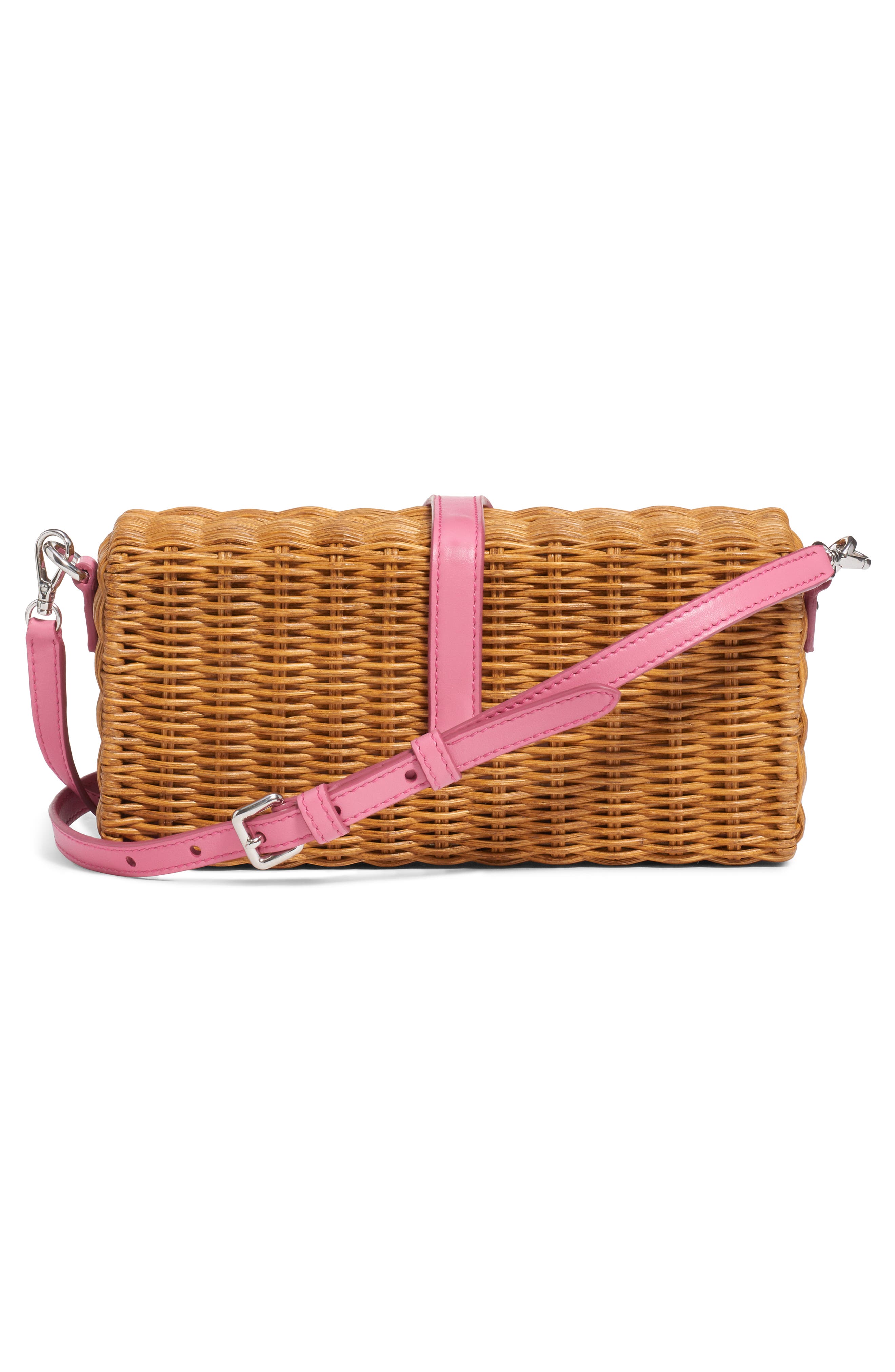 Miu Miu Midollino Basket Clutch, Alternate, color, 