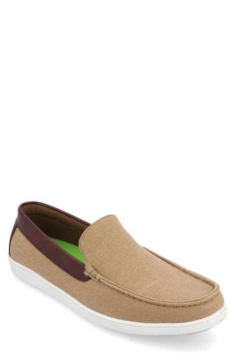 Corey Moc Toe Twill Loafer (Men)