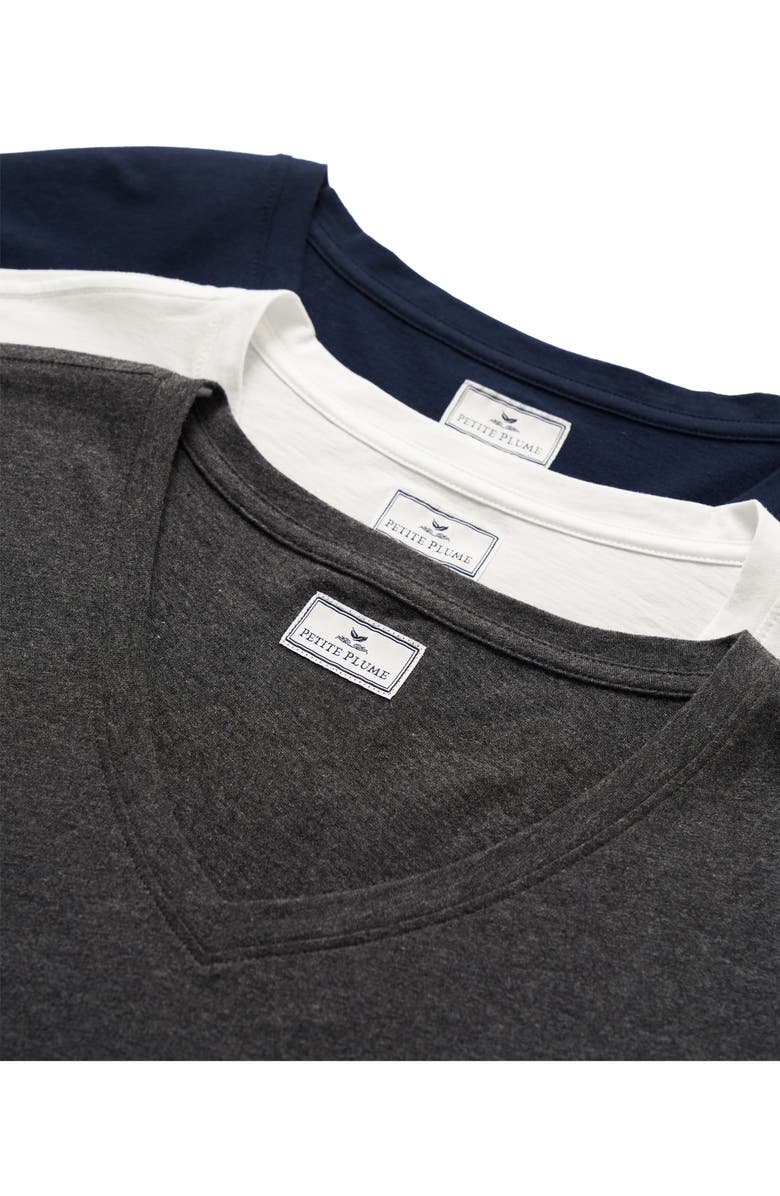 Petite Plume Crewneck Pima Cotton Pajama T-Shirt, Alternate, color, 