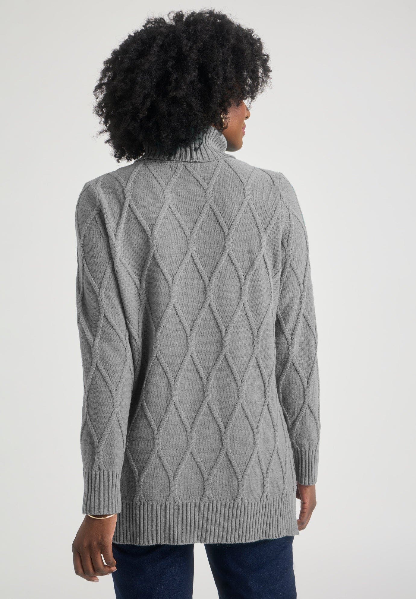 Cable Turtleneck Sweater - image 2