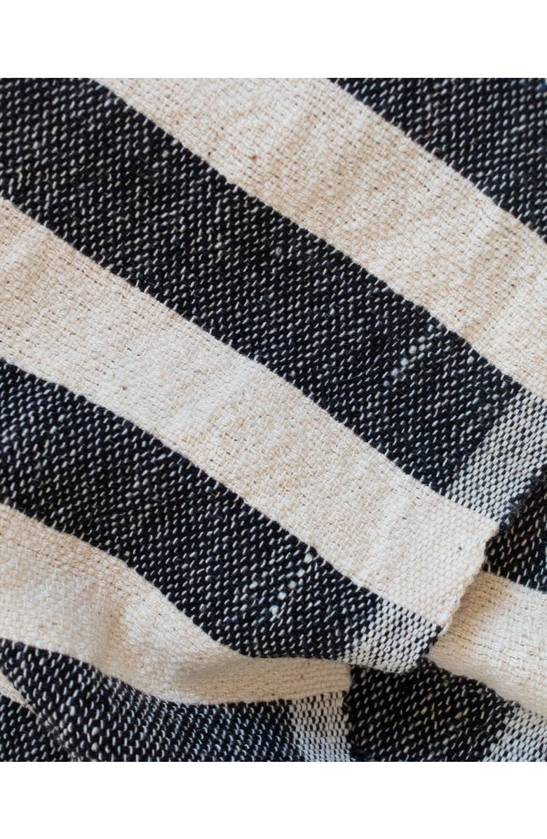 KD Weave Stripe Towel, Alternate, color, Black