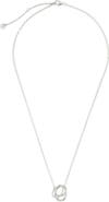 Sterling Forever Eve Linked Harmony Pendant Necklace