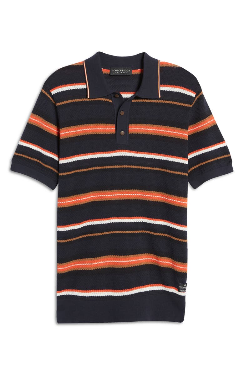 Scotch & Soda Men's Structured Knit Polo, Alternate, color, 