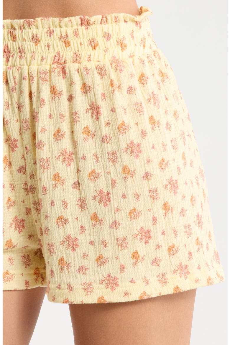 Bow Tie Short Pajamas, Alternate, color, PALE YELLOW