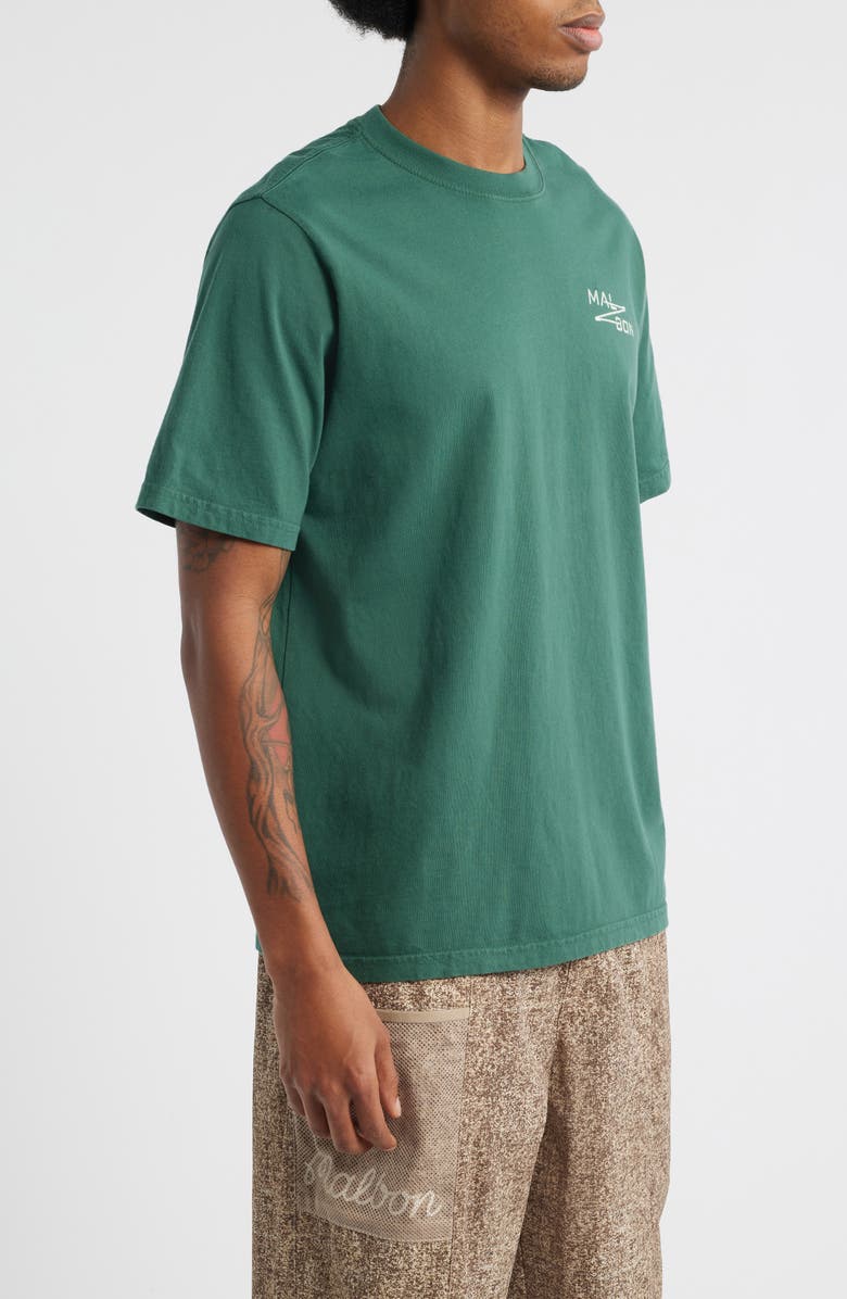 Malbon Golf Bermuda Sport Utility Graphic T-Shirt, Alternate, color, Hunter Green