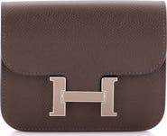 Pre-Owned Hermes Constance Slim Wallet Epsom