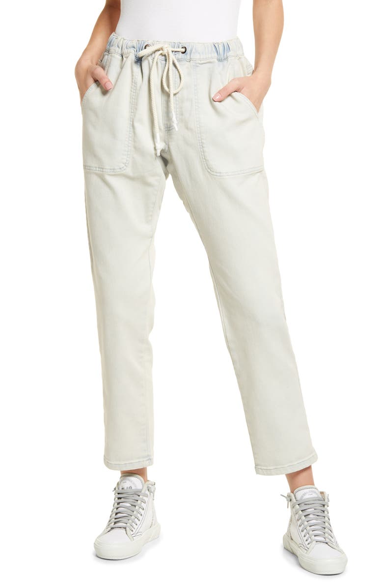 One Teaspoon Shabbies Drawstring Waist Straight Leg Jeans, Main, color,