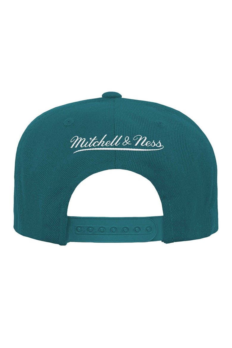 Youth Mitchell & Ness Aqua Miami Dolphins Gridiron Classics Ground Snapback Hat, Alternate, color, Aqua