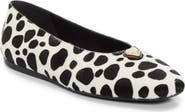 Prada Dalmation Genuine Calf Hair Ballerina Flat