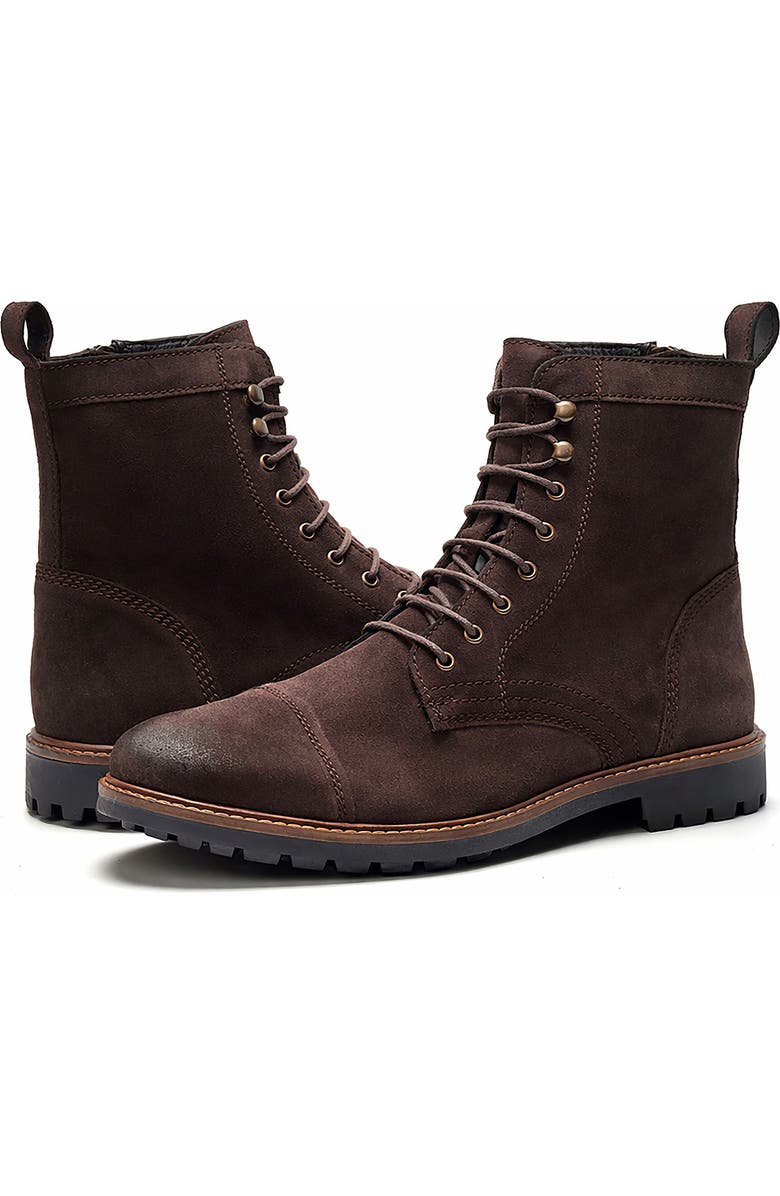 A. Veer Wilder Lace-up Boot, Alternate, color, Brown Suede