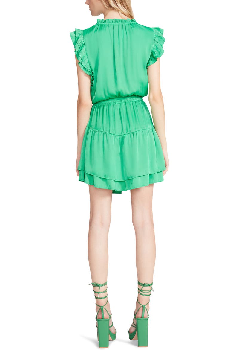 Prairie Dreams Flutter Sleeve Minidress, Alternate, color, BRIGHT GREEN