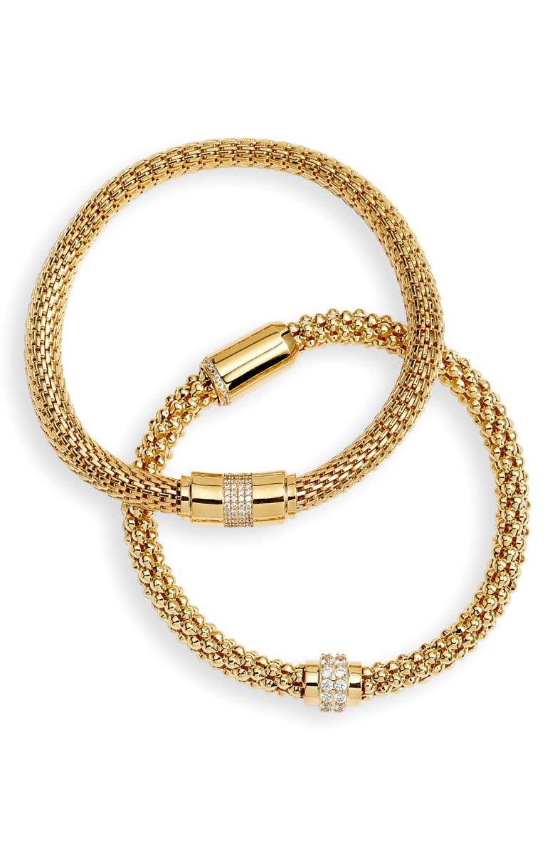 Set of 2 Mesh Stretch Bracelets
