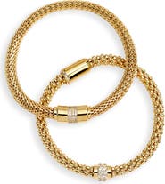 Nordstrom Set of 2 Mesh Stretch Bracelets