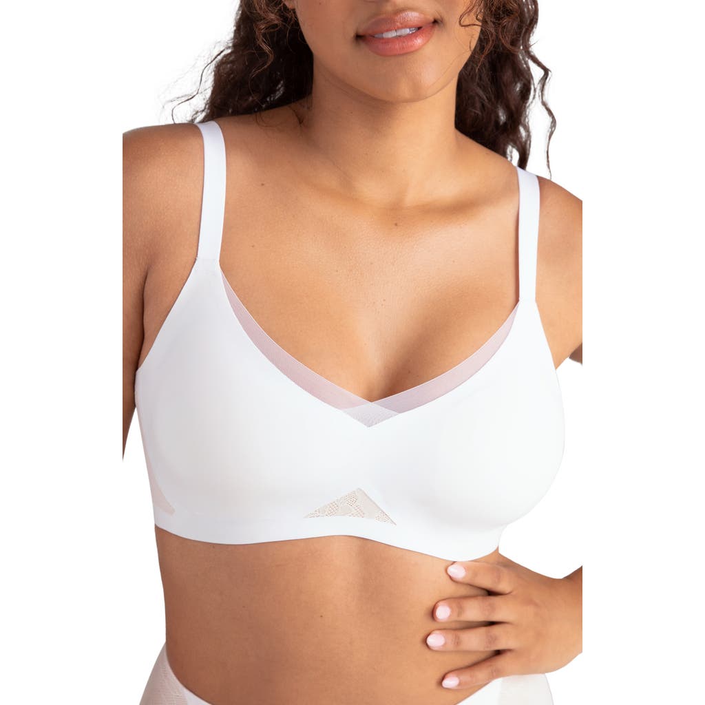 Honeylove Lace Inset CrossOver Wireless Bra in Astral  product