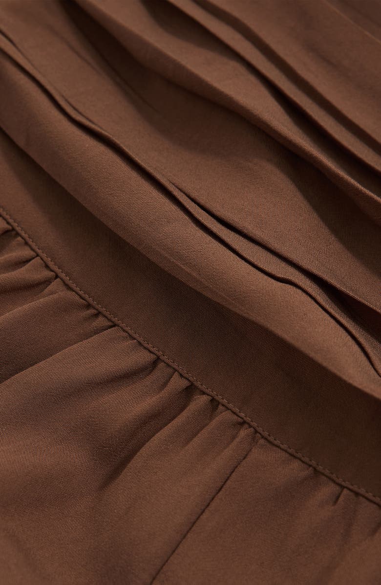 Reiss Lola High Waist Cover-Up Pants, Alternate, color, Brown