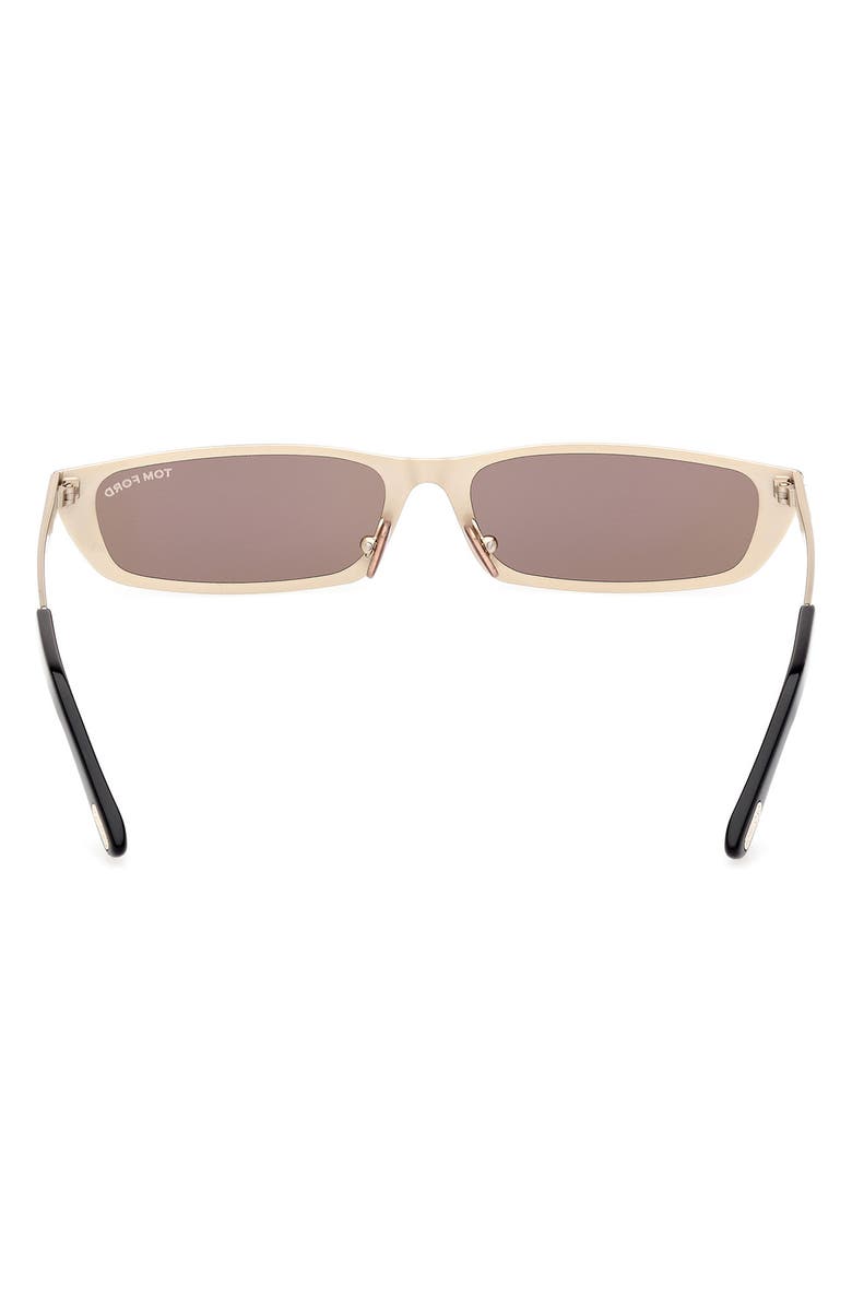 TOM FORD 59mm Mirror Rectangular Sunglasses, Alternate, color,
