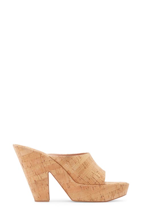 Jeffrey Campbell Enriched Platform Slide Sandal In Cork