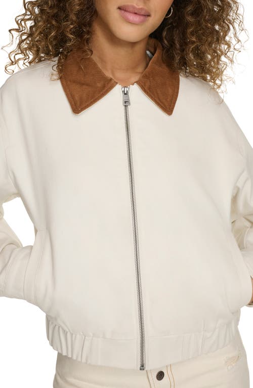 Levi's Laydown Collar Jacket In Egret