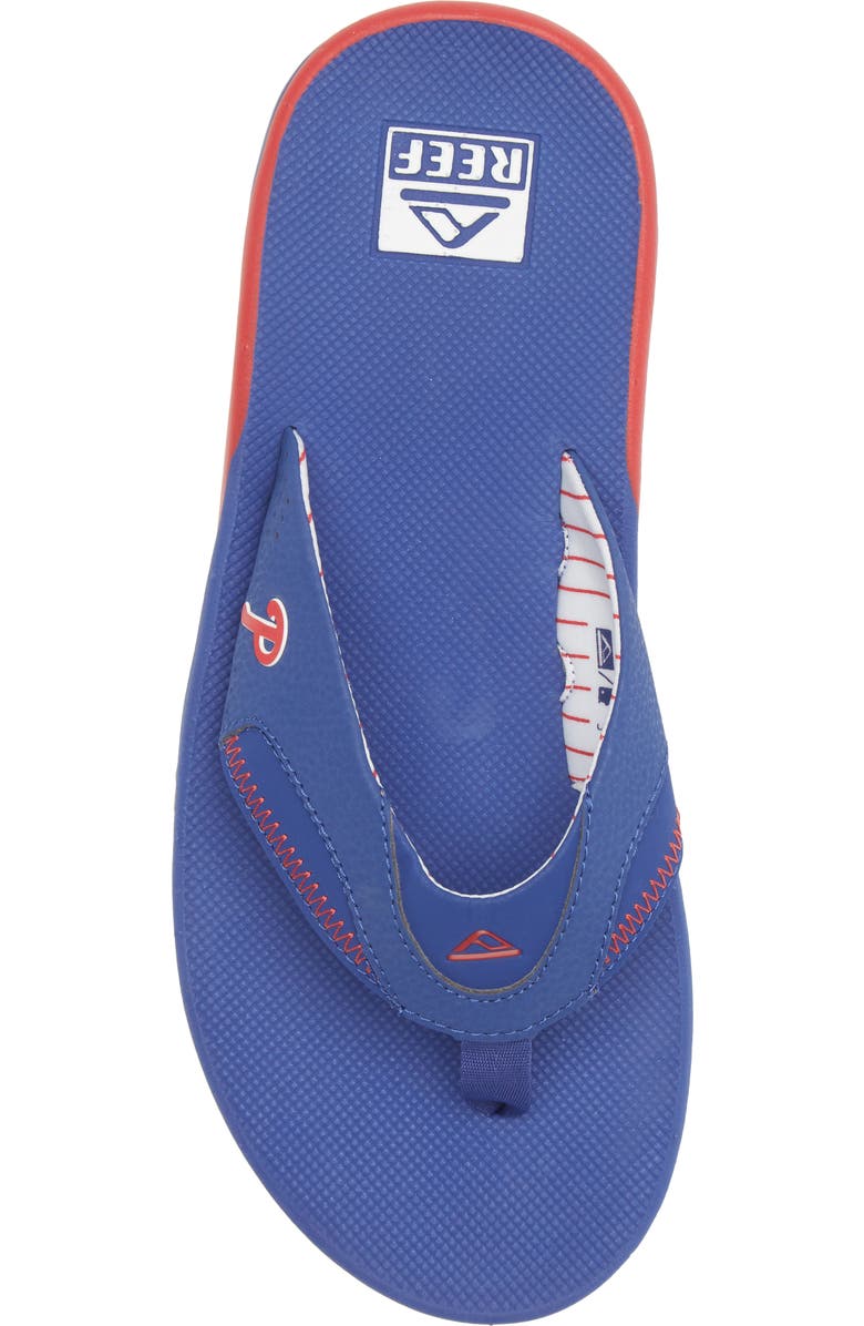 Reef Men's REEF Philadelphia Phillies Fanning Bottle Opener Sandals, Alternate, color,