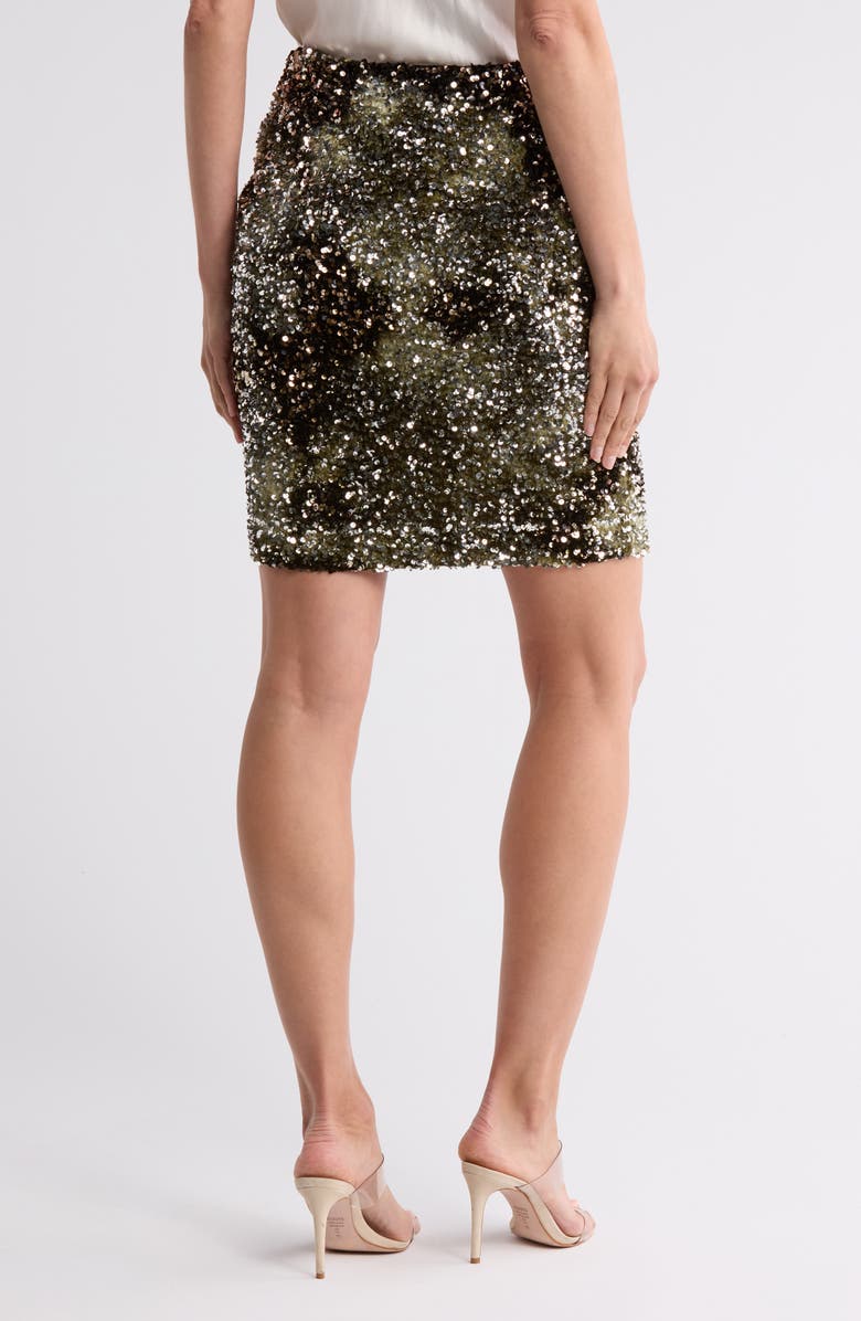 BOSS Orange Vania Sequin Pencil Skirt, Alternate, color,