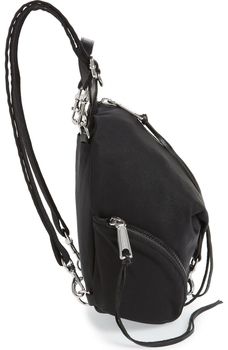 Rebecca Minkoff Mini Julian Nylon Convertible Backpack, Alternate, color,