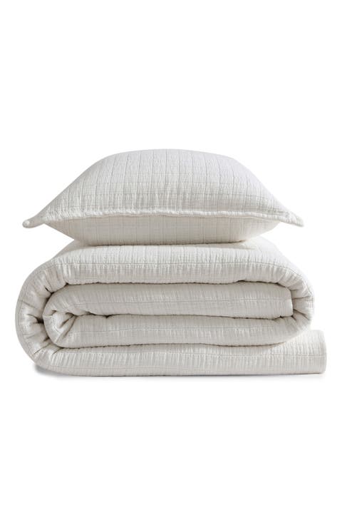 Essential Washed Jacquard Coverlet