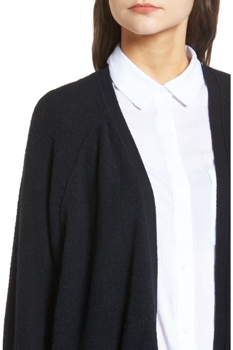 Treasure&Bond 'Throw On' Cardigan, Alternate, color, BLACK