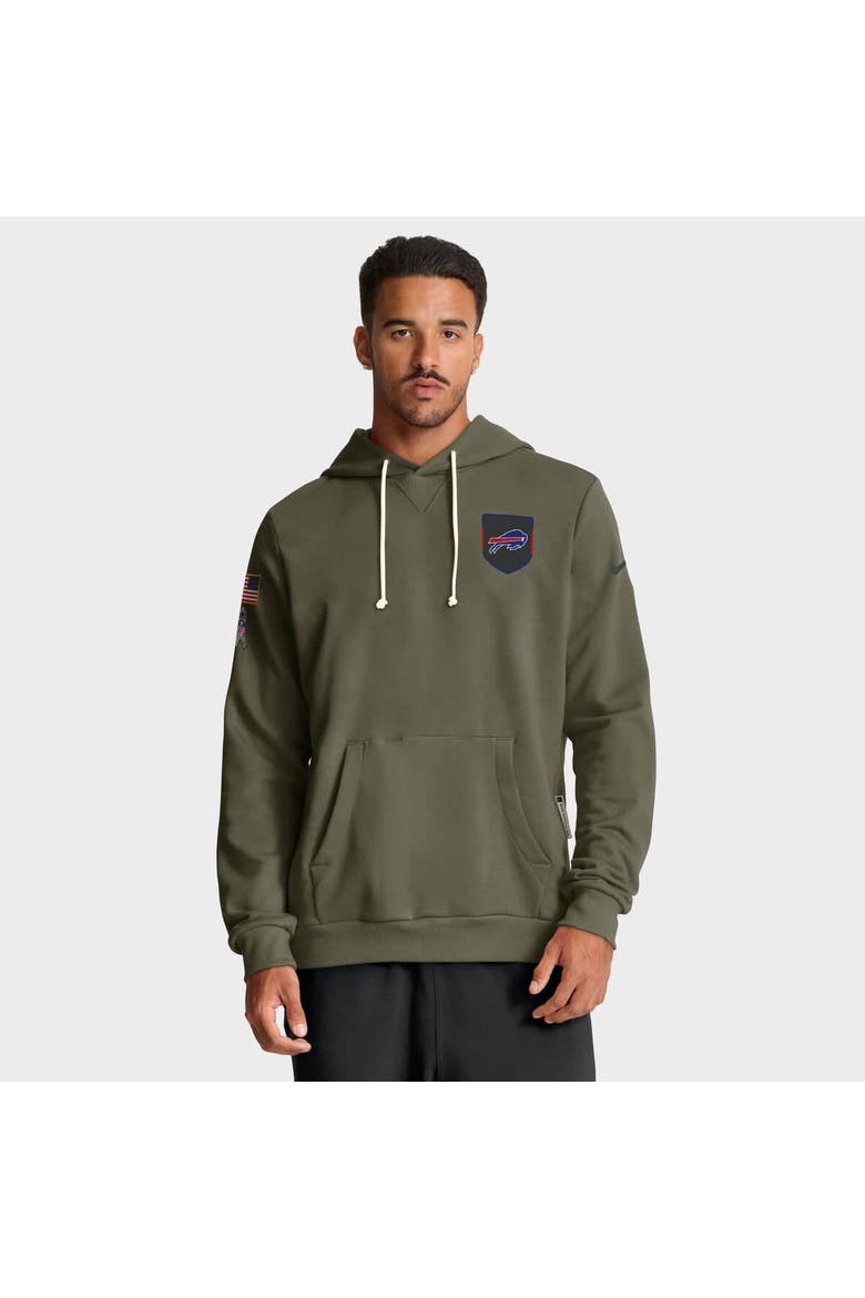 Men's Nike Olive Buffalo Bills Big & Tall 2025 Salute to Service Sideline Dominant Force Dri-FIT Hoodie, Main, color, Olive
