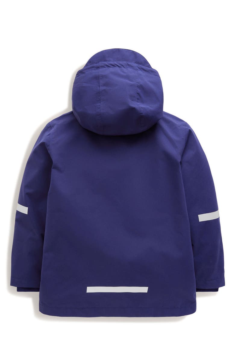 Mini Boden Kids' Waterproof Fisherman's Hooded Rain Jacket, Alternate, color, 