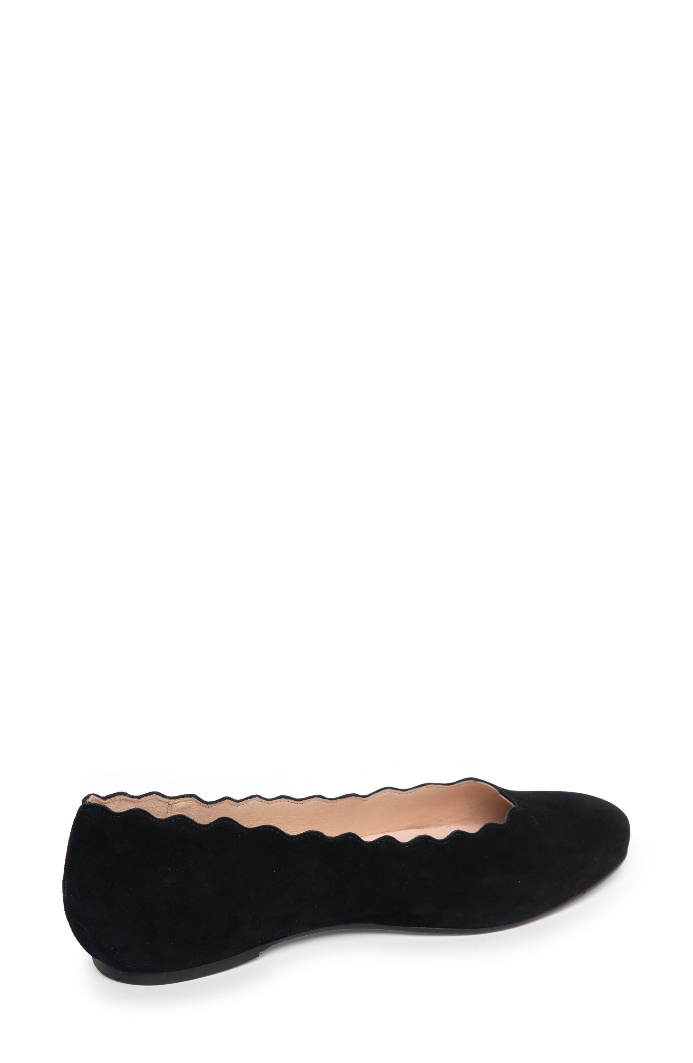 Palm Beach Ballet Flat, Alternate, color, BLACK SUEDE