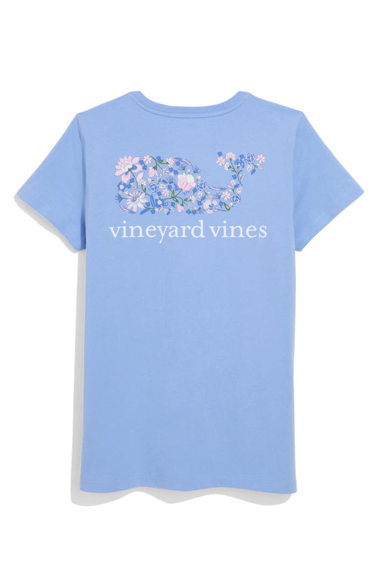 vineyard vines Whale Fill Floral Cotton T-Shirt, Alternate, color, 