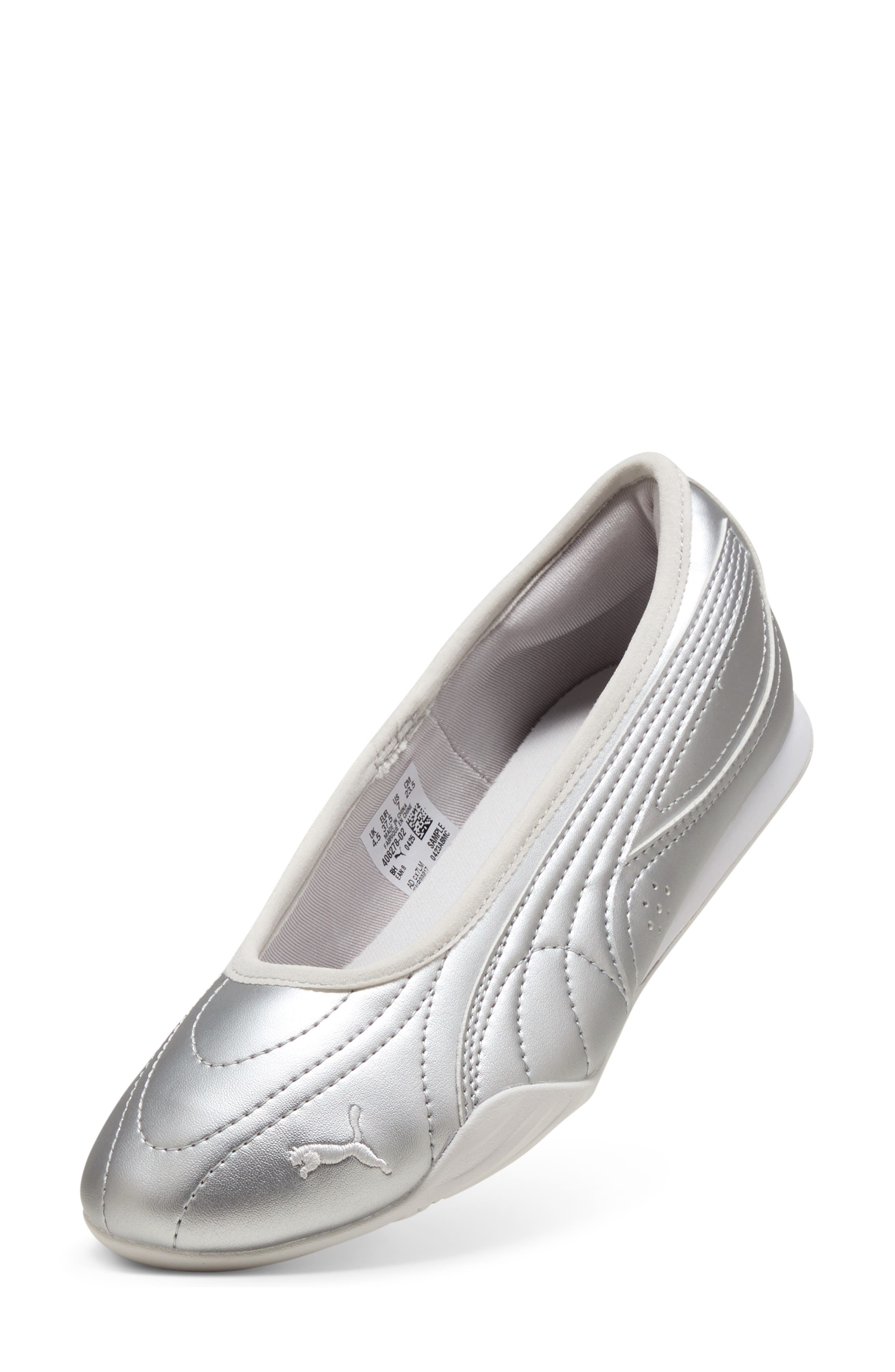 PUMA Catch Soleil Ballerina Flat, Alternate, color, Puma Silver/ Feather Gray