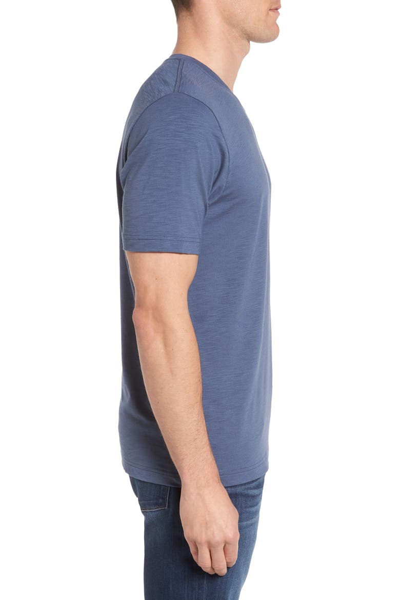 Cloud Trim Fit Slubbed T-Shirt, Alternate, color, BLUE INDIGO