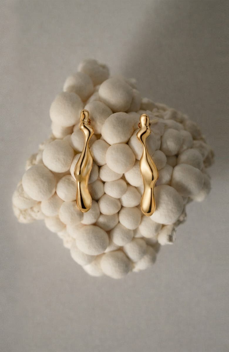 YOJ Charlotte x YOJ Magma Drop Earrings in Gold, Alternate, color, Gold