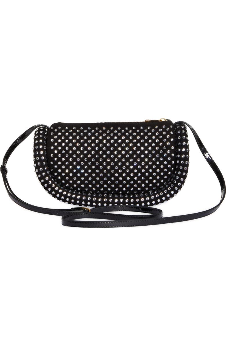 JW Anderson The Bumper Crystal Embellished Leather Shoulder Bag, Alternate, color,