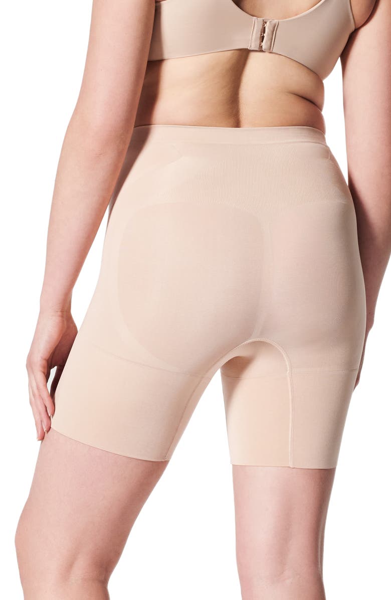 SPANX<sup>®</sup> SPANXsculpt<sup>™</sup> OnCore Mid-Thigh Shorts, Alternate, color, Soft Nude