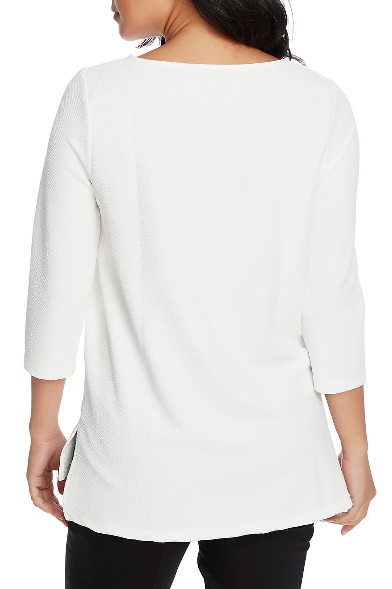 Raised Knit Top, Alternate, color, ANTIQUE WHITE