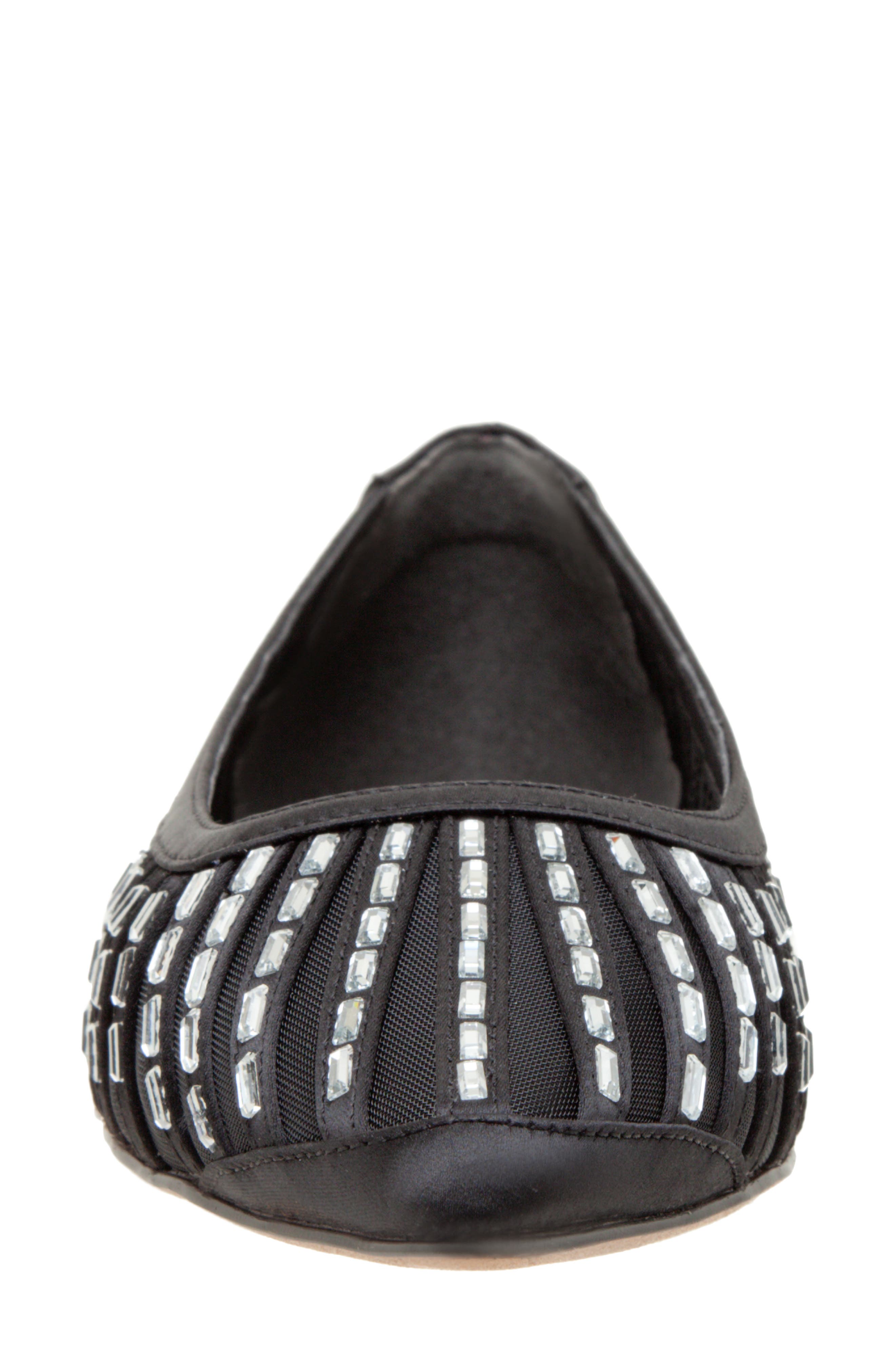 Linea Paolo Noelle Pointed Toe Flat, Alternate, color, Black